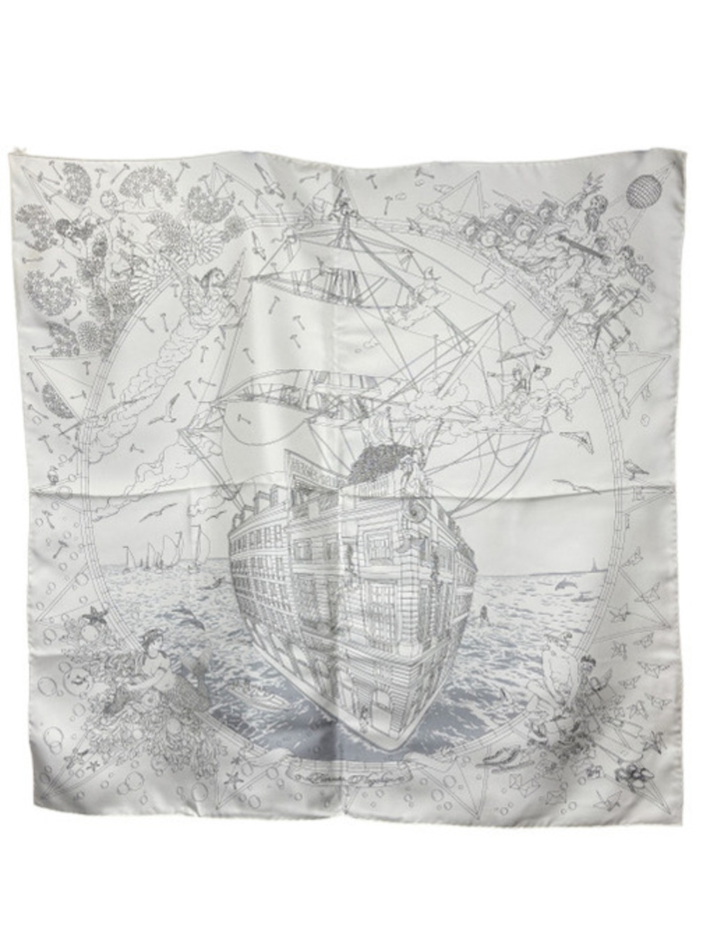 Hermes Flagship Carre 90 Silk Scarf